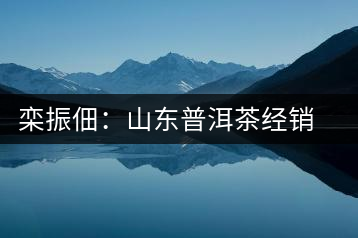 欒振佃：山東普洱茶經(jīng)銷(xiāo)第一人