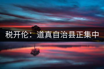 稅開倫:道真自治縣正集中力量打造“中國硒鍶茶鄉(xiāng)”