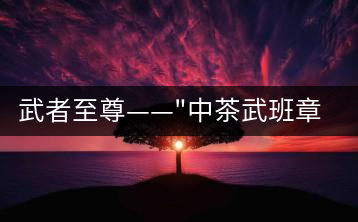 武者至尊——”中茶武班章”，帷幕之后的王者風范