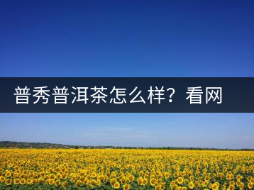 普秀普洱茶怎么樣？看網(wǎng)友精彩回答