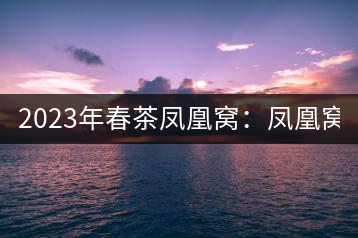 2023年春茶鳳凰窩：鳳凰窩（1號）20000-25000元／公斤；鳳凰窩（2號）2000-3000元／公斤；古樹：3000-5000元／公斤；鳳凰山混采古樹茶1000-2000元／公斤；鳳凰山精選古樹茶3000-5000元／公斤