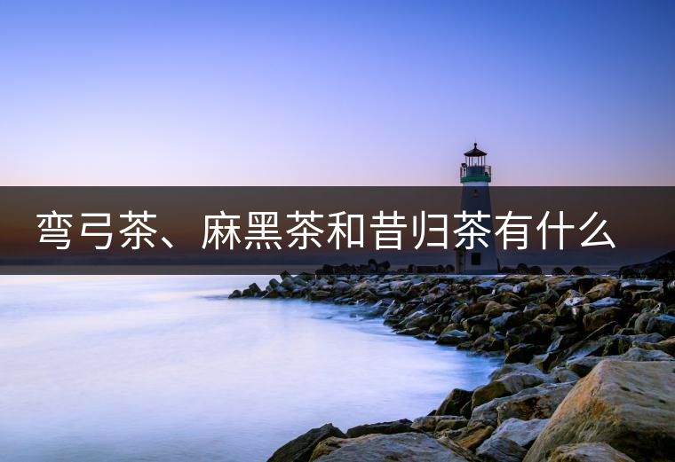 彎弓茶、麻黑茶和昔歸茶有什么不同彎弓茶、麻黑茶和昔歸茶有什么不同