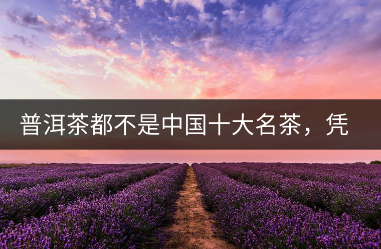 普洱茶都不是中國十大名茶，憑什么還是“可以喝的古董”
