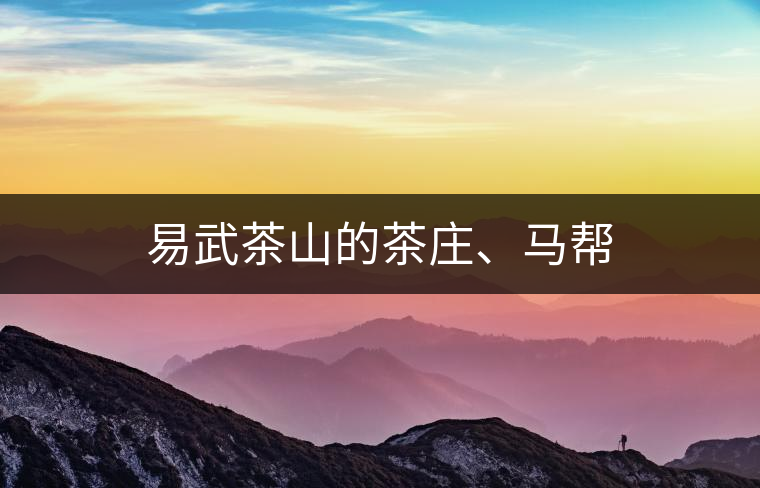 易武茶山的茶莊、馬幫