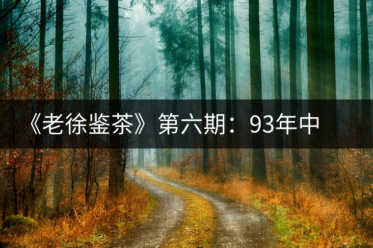 《老徐鑒茶》第六期:93年中茶牌無內扉鐵餅普洱茶品鑒報告 《老徐鑒茶》第六期:93年中茶牌無內扉鐵餅普洱茶品鑒報告