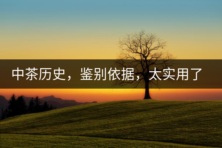 中茶歷史，鑒別依據(jù)，太實(shí)用了中茶歷史，鑒別依據(jù)，太實(shí)用了