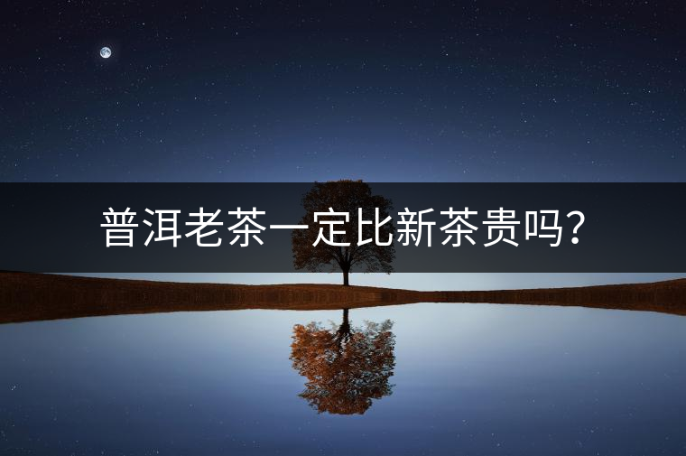 普洱老茶一定比新茶貴嗎？