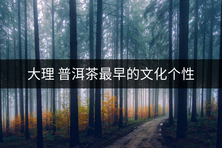 大理 普洱茶最早的文化個性 大理 普洱茶最早的文化個性