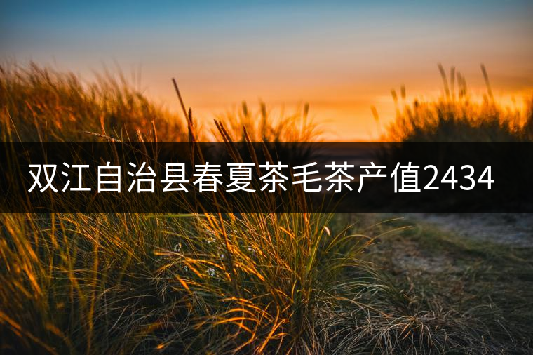 雙江自治縣春夏茶毛茶產(chǎn)值243465.12萬元，平均價(jià)穩(wěn)居全市版首