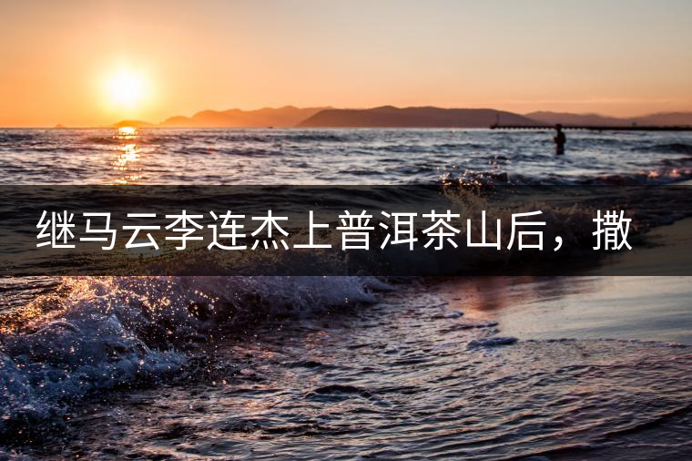 繼馬云李連杰上普洱茶山后，撒貝寧劉愷威也來了