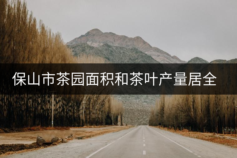 保山市茶園面積和茶葉產(chǎn)量居全省第四位 保山市茶園面積和茶葉產(chǎn)量居全省第四位