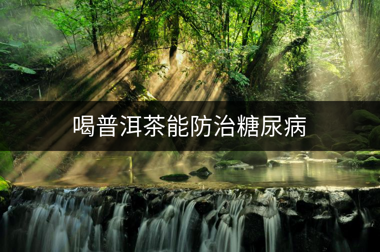 喝普洱茶能防治糖尿病 喝普洱茶能防治糖尿病