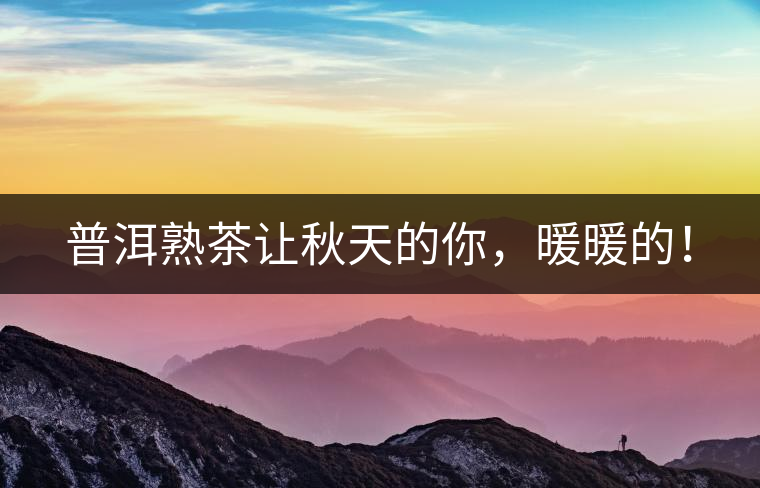 普洱熟茶讓秋天的你，暖暖的！