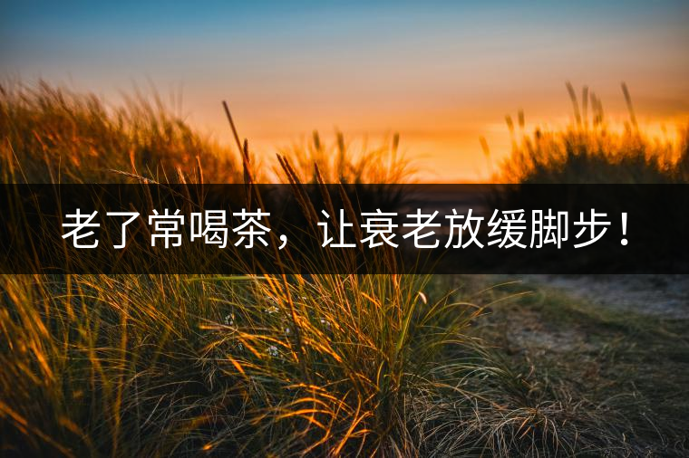 老了常喝茶，讓衰老放緩腳步！