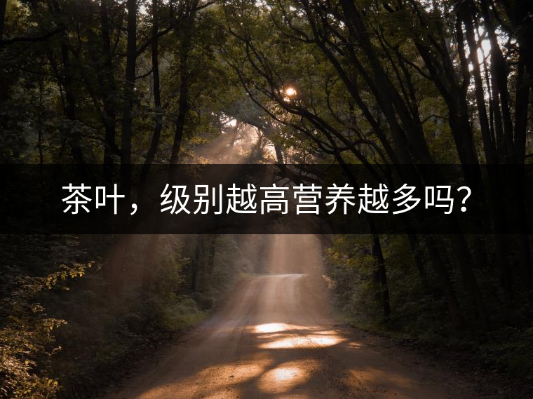 茶葉，級(jí)別越高營(yíng)養(yǎng)越多嗎？