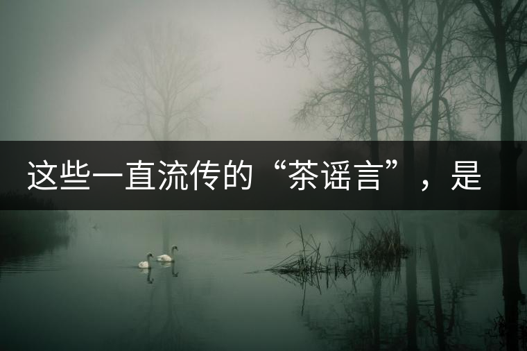 這些一直流傳的“茶謠言”，是時(shí)候知道真相了