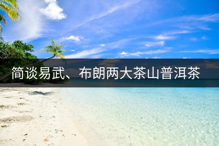 簡談易武、布朗兩大茶山普洱茶風(fēng)格