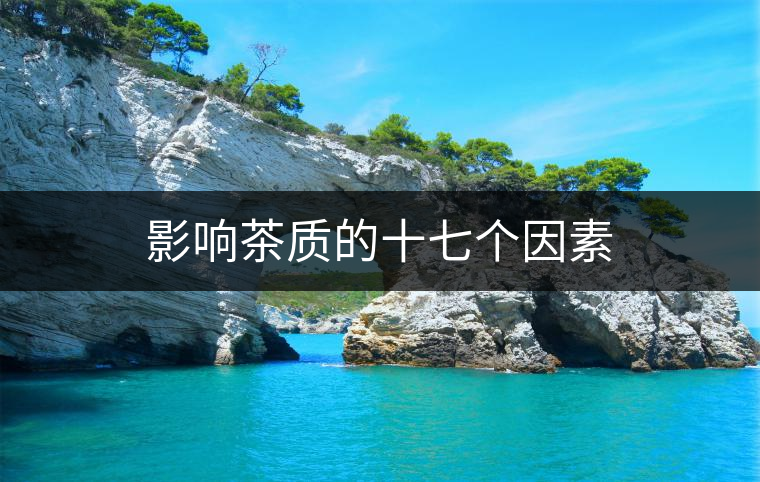 影響茶質(zhì)的十七個因素 影響茶質(zhì)的十七個因素
