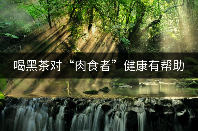 喝黑茶對(duì)“肉食者”健康有幫助 喝黑茶對(duì)“肉食者”健康有幫助