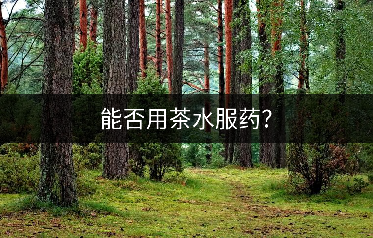 能否用茶水服藥？