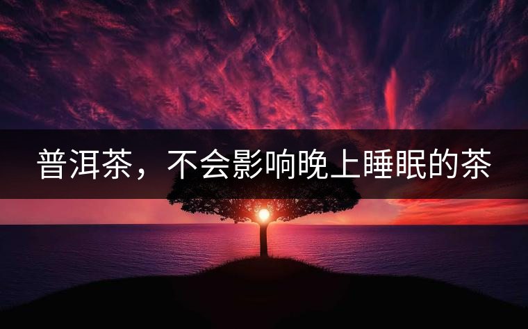 普洱茶，不會影響晚上睡眠的茶
