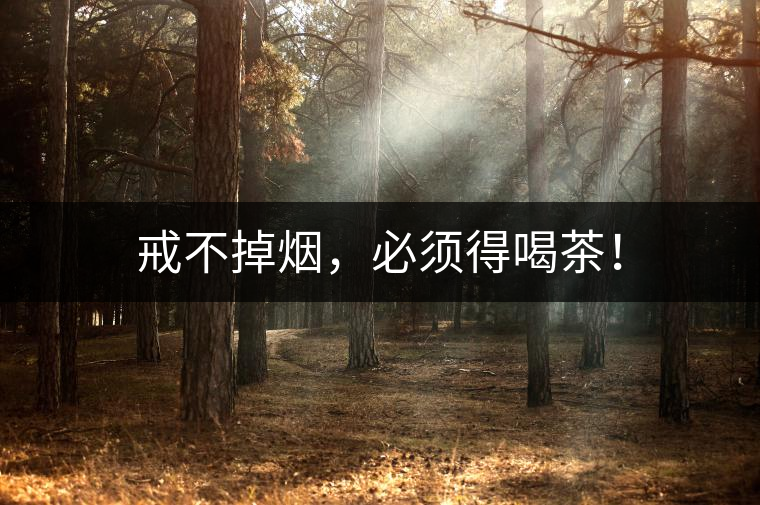 戒不掉煙，必須得喝茶！