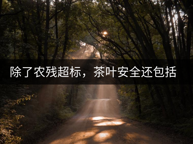 除了農(nóng)殘超標，茶葉安全還包括哪些方面？