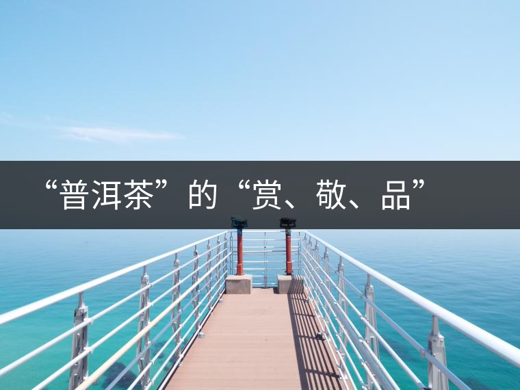 “普洱茶”的“賞、敬、品” 銘茶案坊