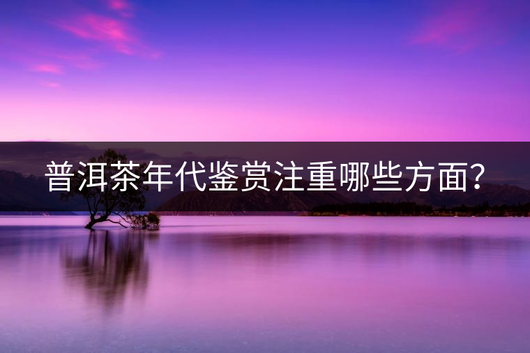 普洱茶年代鑒賞注重哪些方面? 普洱茶年代鑒賞注重哪些方面?