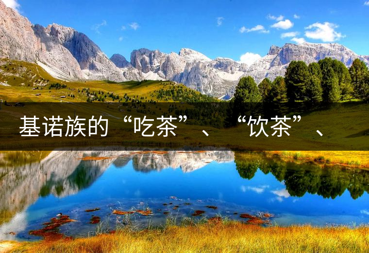 基諾族的“吃茶”、“飲茶”、“喝茶”與“敬茶”