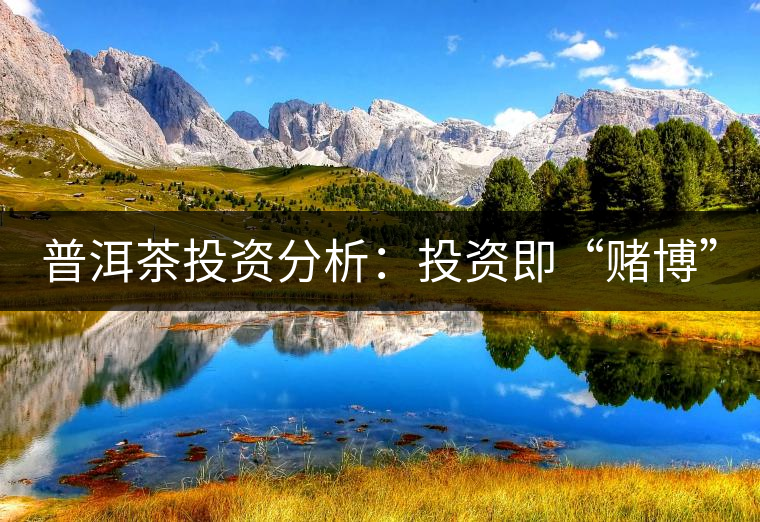 普洱茶投資分析:投資即“賭博” 普洱茶投資分析:投資即“賭博”