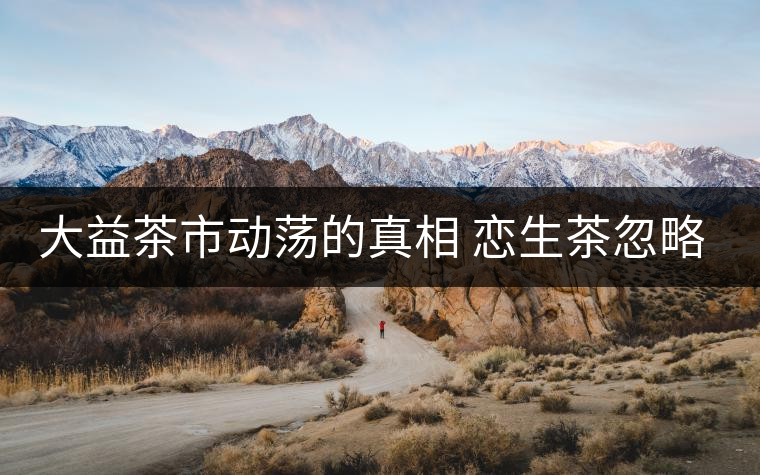 大益茶市動(dòng)蕩的真相 戀生茶忽略了熟茶? 大益茶市動(dòng)蕩的真相 戀生茶忽略了熟茶?