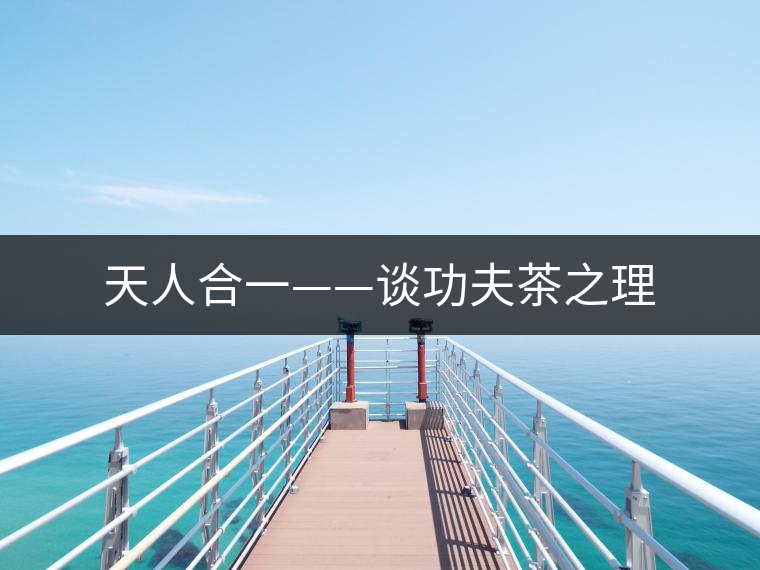 天人合一——談功夫茶之理
