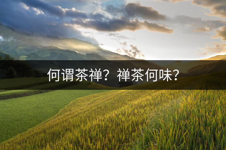 何謂茶禪?禪茶何味? 何謂茶禪?禪茶何味?