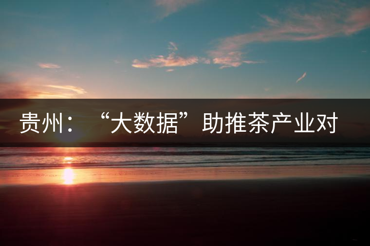 貴州：“大數(shù)據(jù)”助推茶產(chǎn)業(yè)對(duì)接資本市場(chǎng)