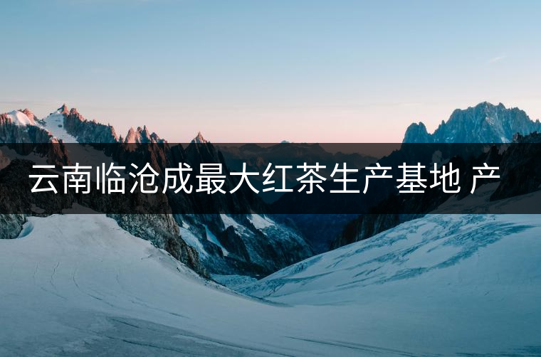 云南臨滄成最大紅茶生產基地 產量占全國20% 云南臨滄成最大紅茶生產基地 產量占全國20%