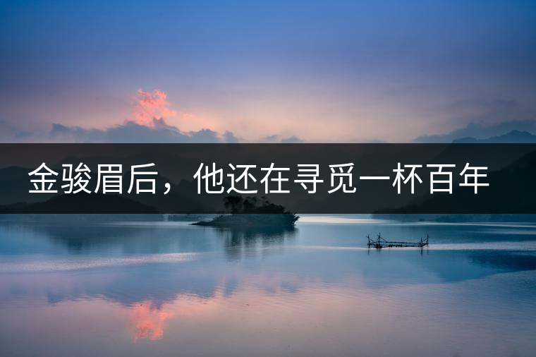 金駿眉后，他還在尋覓一杯百年前的茶……