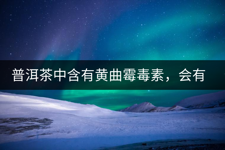 普洱茶中含有黃曲霉毒素，會有致癌的危險？終于有明確的答案了