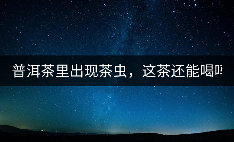 普洱茶里出現(xiàn)茶蟲，這茶還能喝嗎？