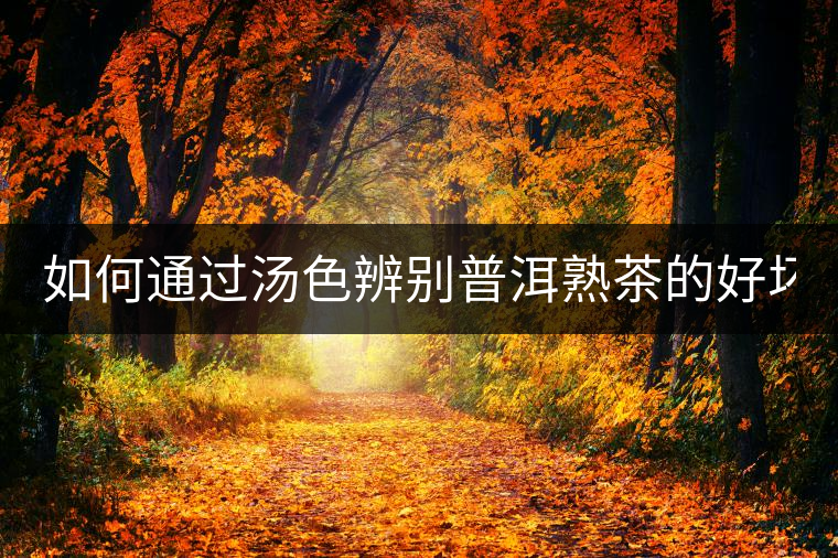 如何通過湯色辨別普洱熟茶的好壞？