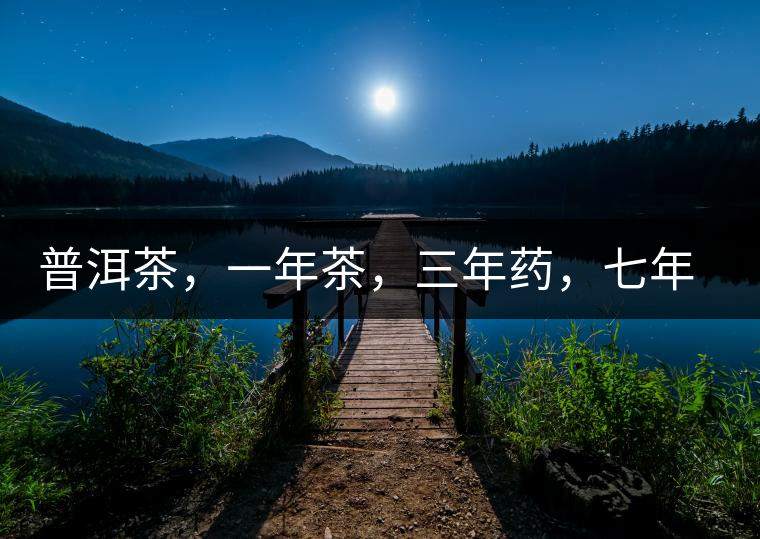 普洱茶，一年茶，三年藥，七年寶