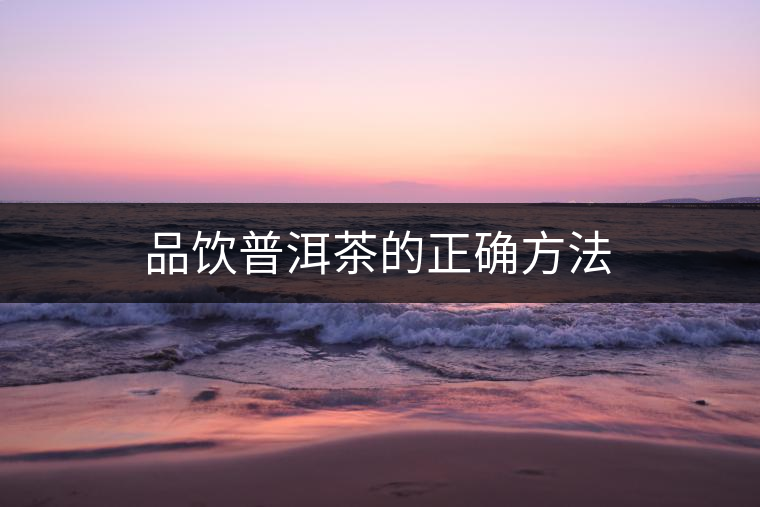 品飲普洱茶的正確方法 品飲普洱茶的正確方法