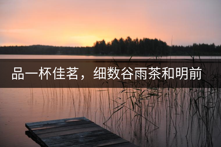 品一杯佳茗，細數(shù)谷雨茶和明前茶的區(qū)別