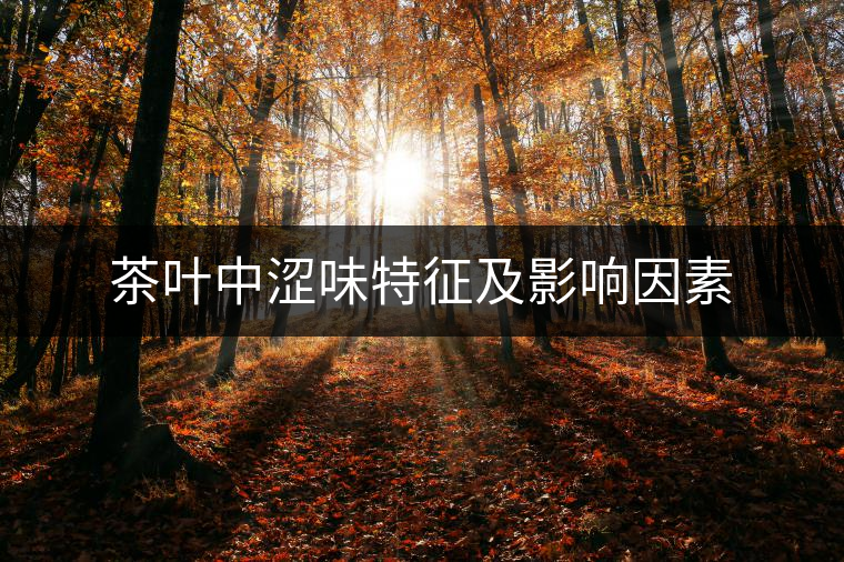 茶葉中澀味特征及影響因素