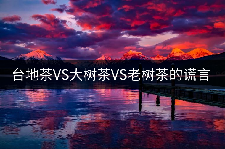 臺地茶VS大樹茶VS老樹茶的謊言你信幾個？