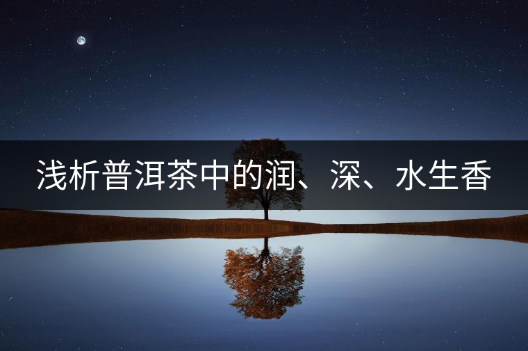 淺析普洱茶中的潤(rùn)、深、水生香