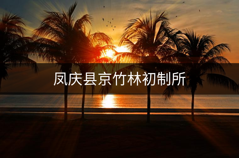 鳳慶縣京竹林初制所 鳳慶縣京竹林初制所
