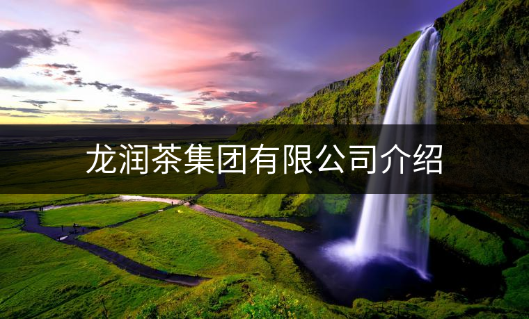 龍潤(rùn)茶集團(tuán)有限公司介紹 龍潤(rùn)茶集團(tuán)有限公司介紹
