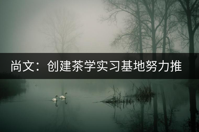 尚文:創(chuàng)建茶學(xué)實習(xí)基地努力推廣茶文化 尚文:創(chuàng)建茶學(xué)實習(xí)基地努力推廣茶文化