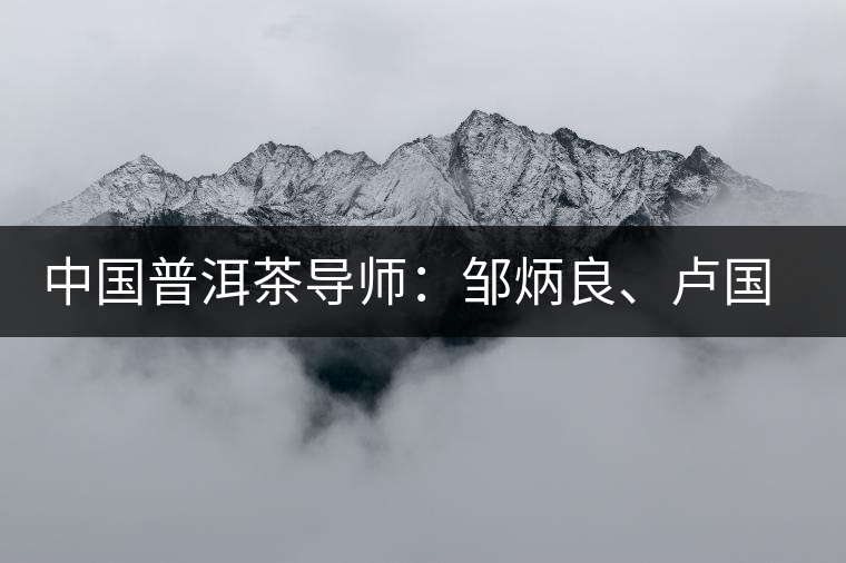 中國普洱茶導(dǎo)師：鄒炳良、盧國齡